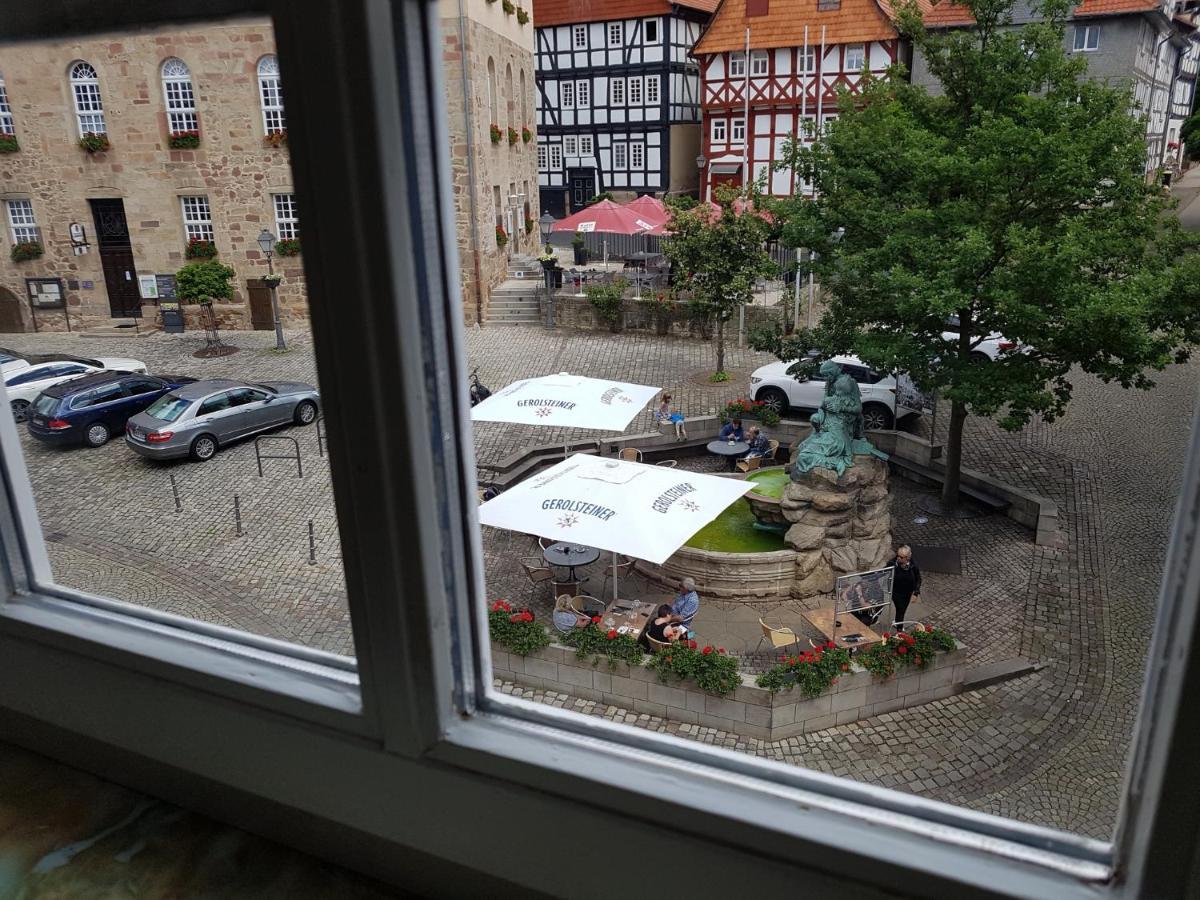 Ferienwohnung Historischer Marktplatz Spangenberg Bagian luar foto