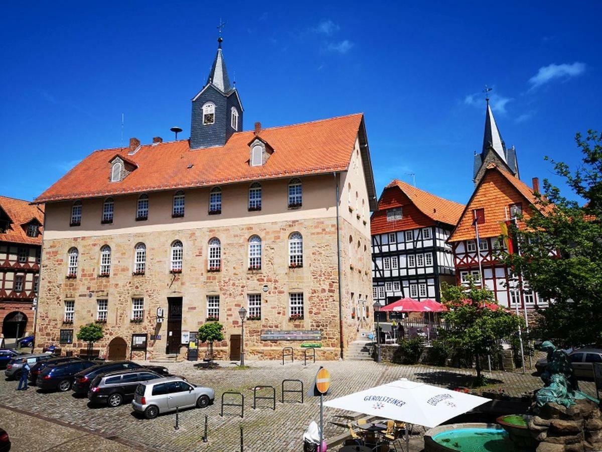 Ferienwohnung Historischer Marktplatz Spangenberg Bagian luar foto