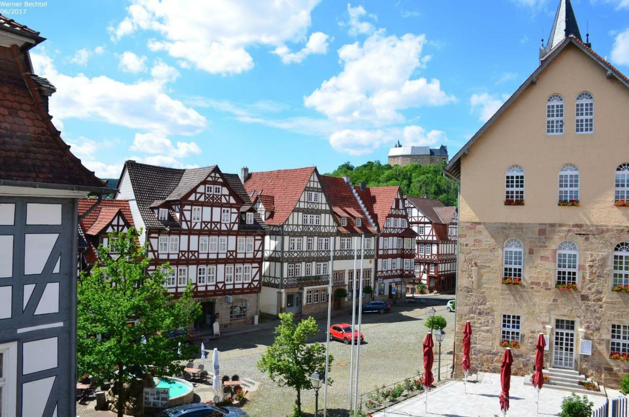 Ferienwohnung Historischer Marktplatz Spangenberg Bagian luar foto