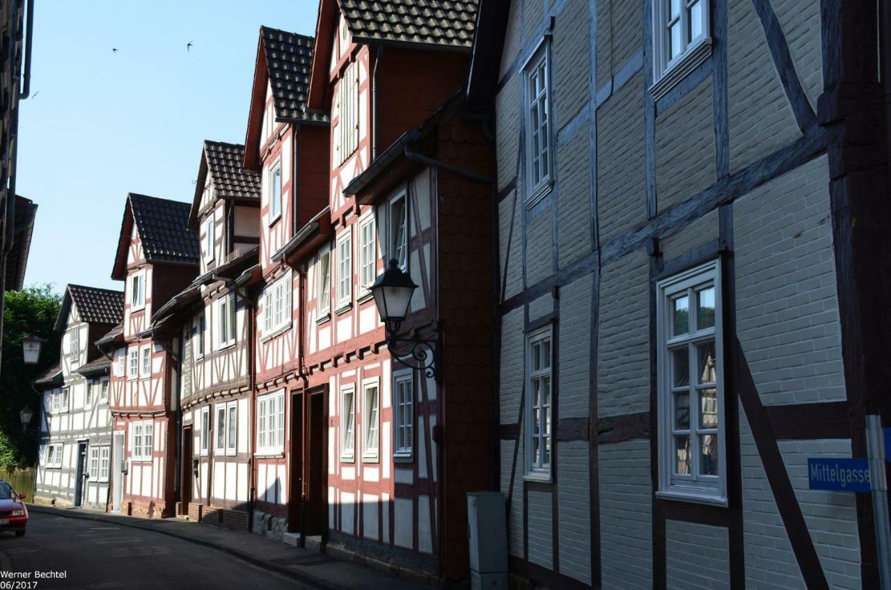 Ferienwohnung Historischer Marktplatz Spangenberg Bagian luar foto
